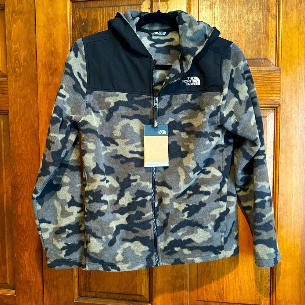 North Face Fleece Hooded Jacket
